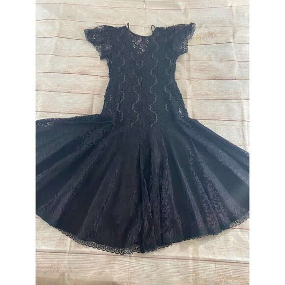 Vintage HW Collections Drop Waist Sequin Mermaid Style Cocktail Dress - 11-12 - Picture 10 of 14